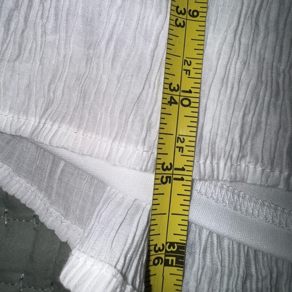 Alter’d State White Long Sleeve bow tie back Tiered Mini Dress Size Large EUC - Picture 9 of 11